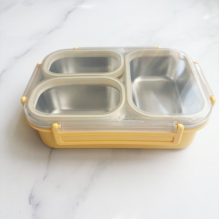 Dual-Compartment Stahl Lebensmittel Aufbewahrungsbehälter