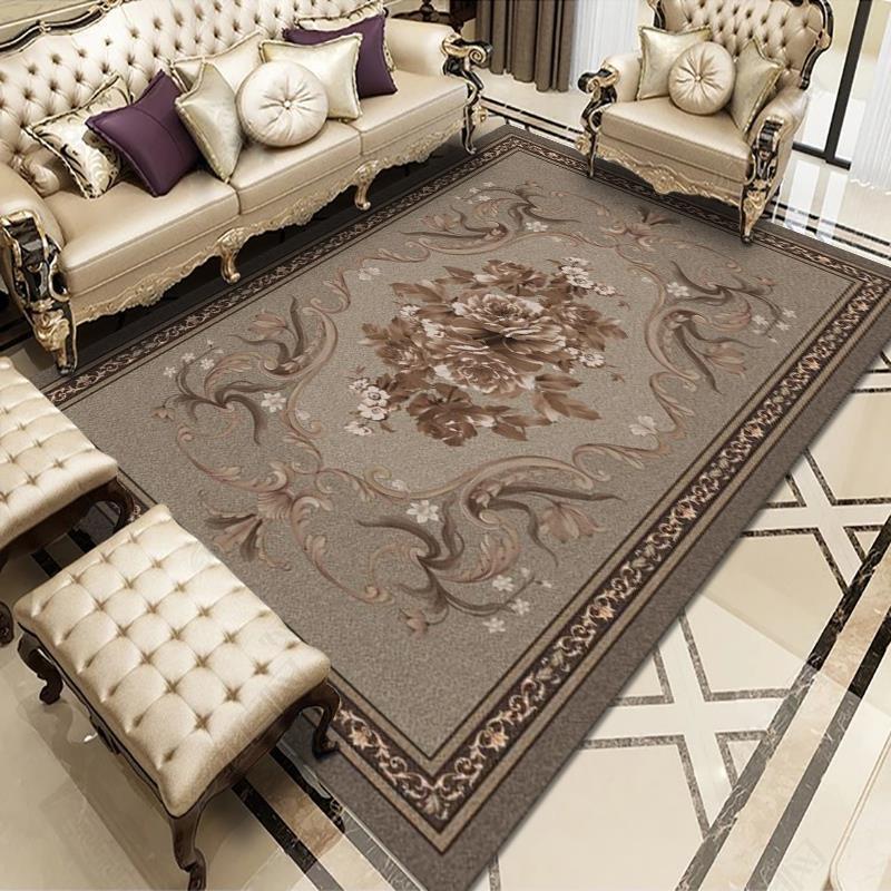 Eleganter floraler gewebter Teppich