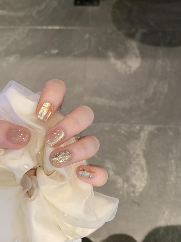 Kreative Glitzer Nagelspitzen Karnz