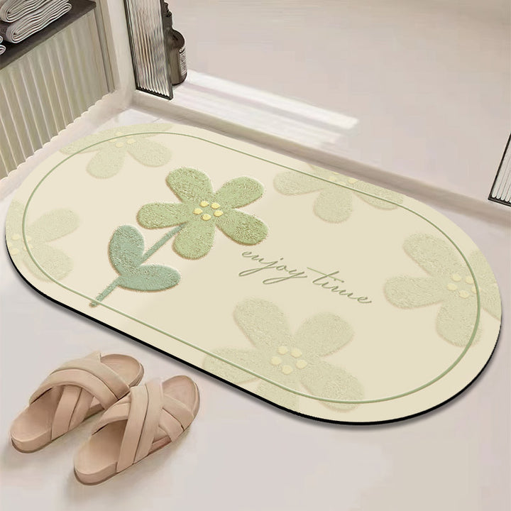 Chic inspirierendes florales Badematte