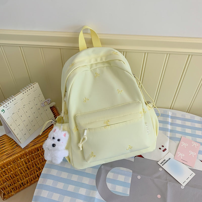 Floral Bestickter Alltagsrucksack Karnz