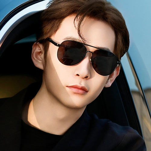 Damen Elegante Piloten-Sonnenbrille mit hochwertigen Polarisationsgläsern Karnz