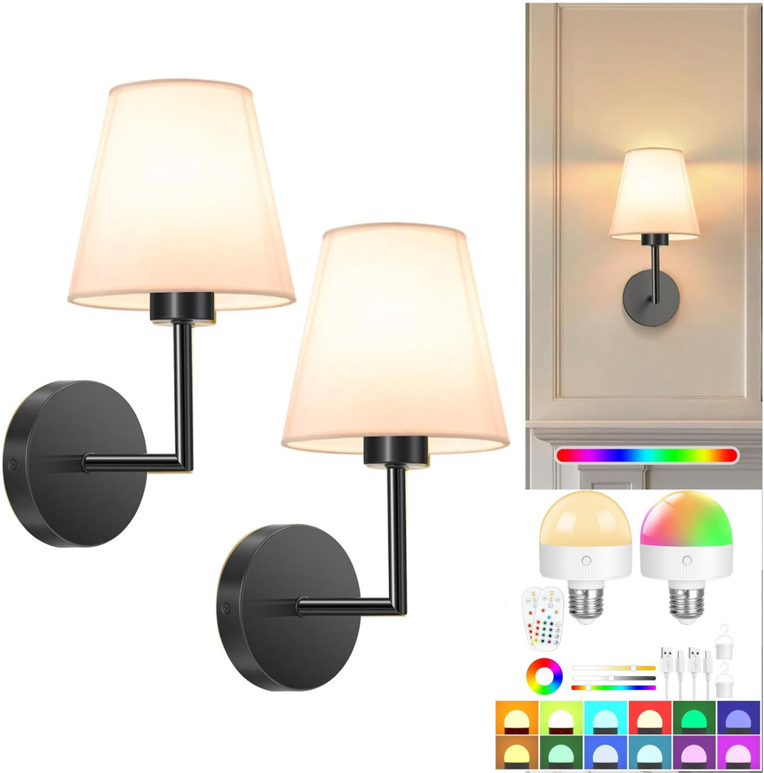 Wandmontierte Lampe