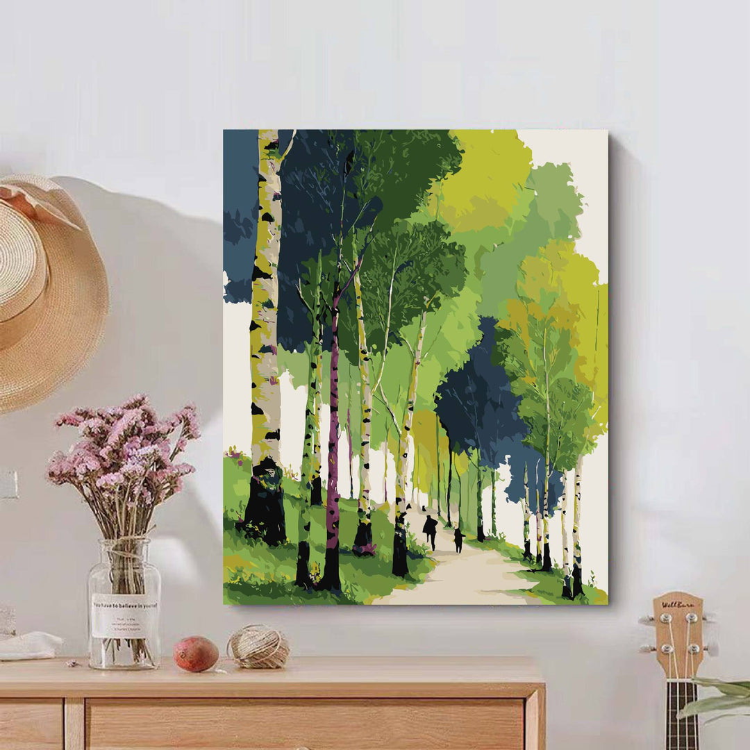Natur-inspiriertes ruhiges Landschafts-Canvas-Kunstwerk Karnz