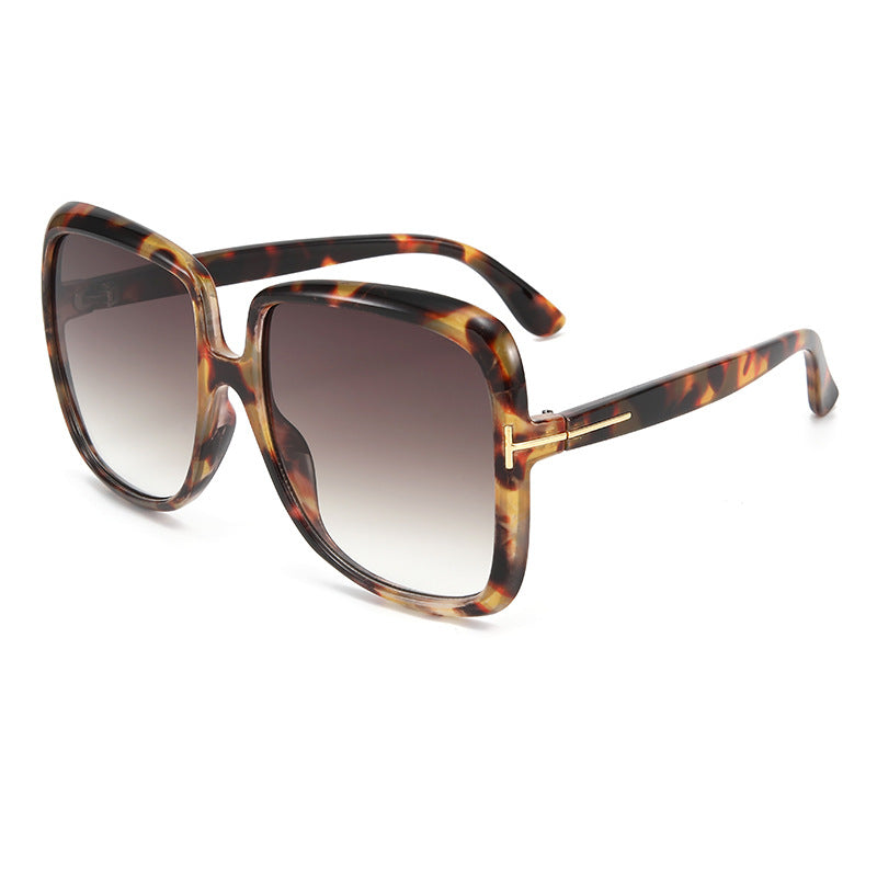 Damen elegante oversized Sonnenbrille mit filigranem Rahmen Karnz