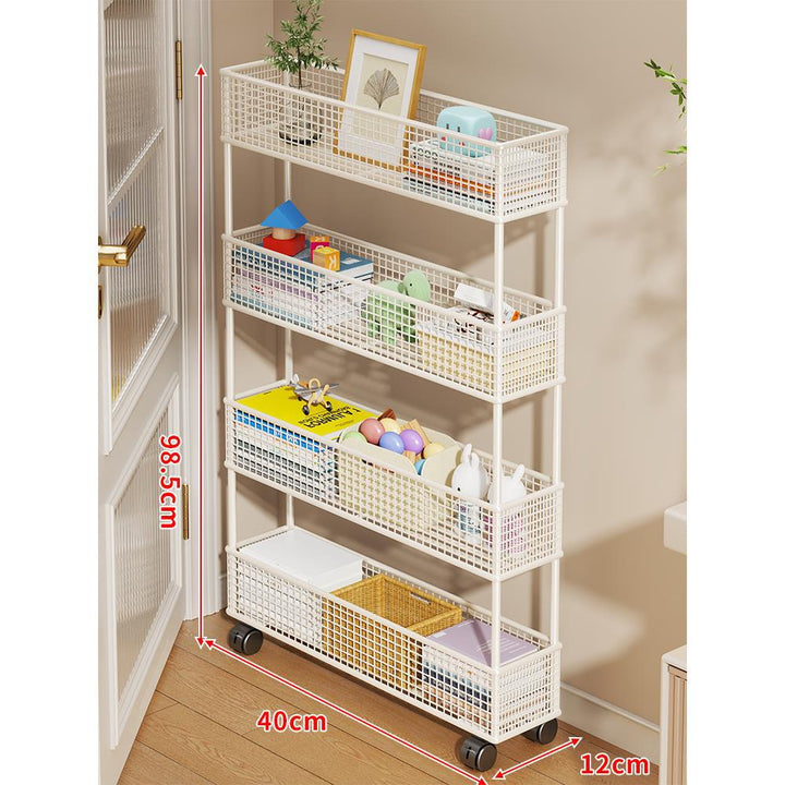 Slim Vertikaler Netzkorb Organizer Regalsystem für enge Räume