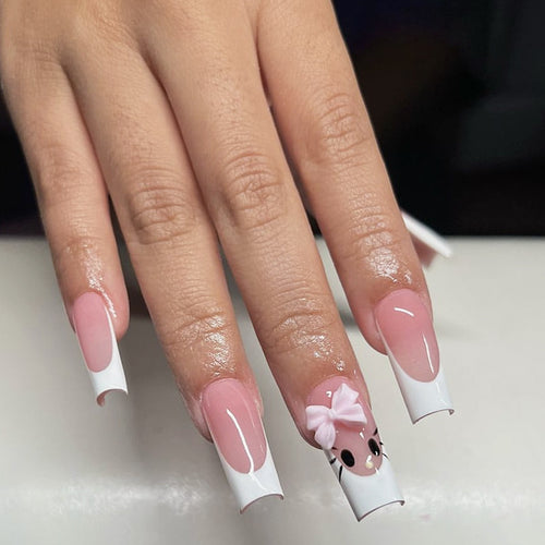 Süßes Charakter Press-On Nagelset Karnz