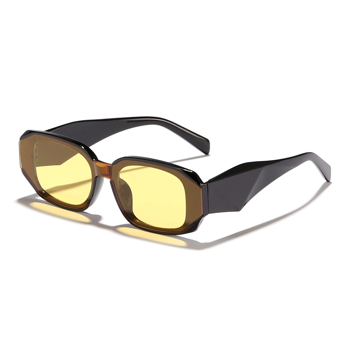 Damen modische Sonnenbrille im kantigen Design mit UV-Schutz Karnz