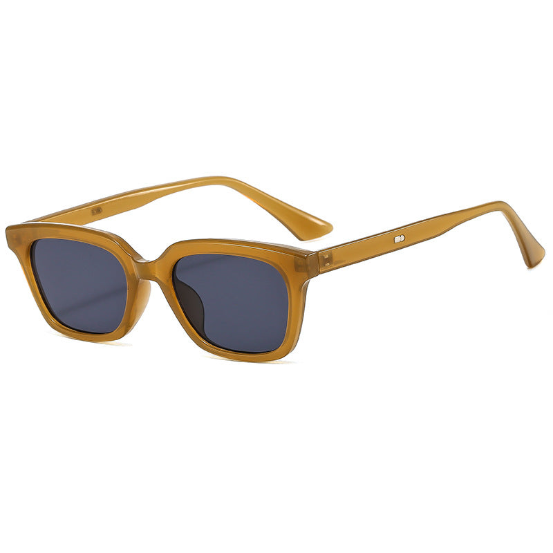 Damen trendige Sonnenbrille mit breitem, eckigem Rahmen Karnz