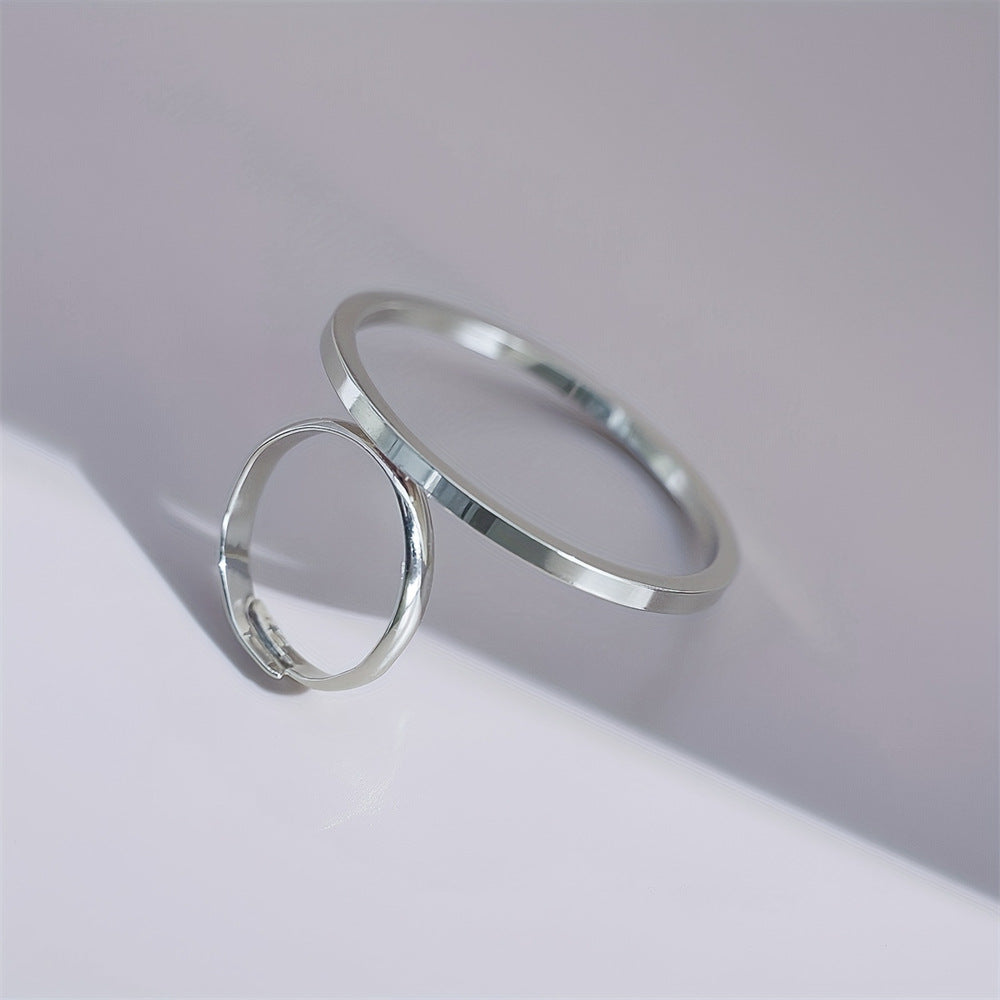 Minimalist Gold-Plated Ring Set Karnz