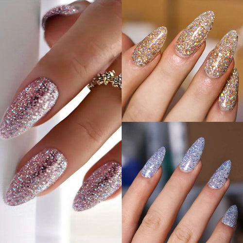 Glitzerndes Stiletto Press-On Nagel Set Karnz