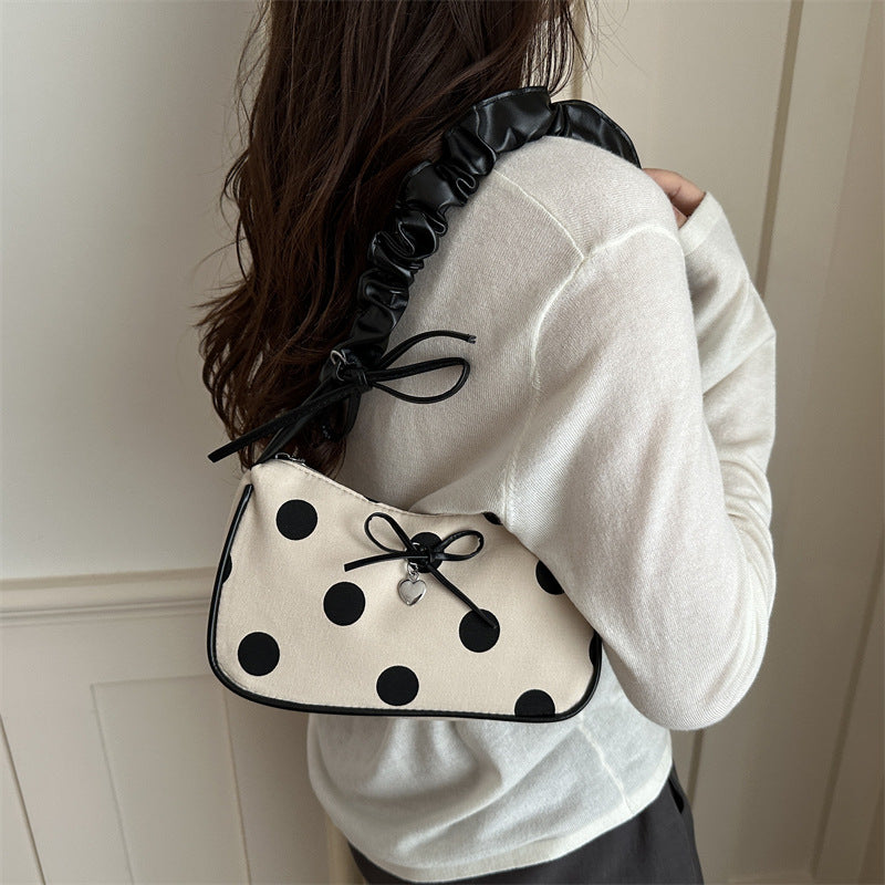 Charmante Polka Dot Abendhandtasche