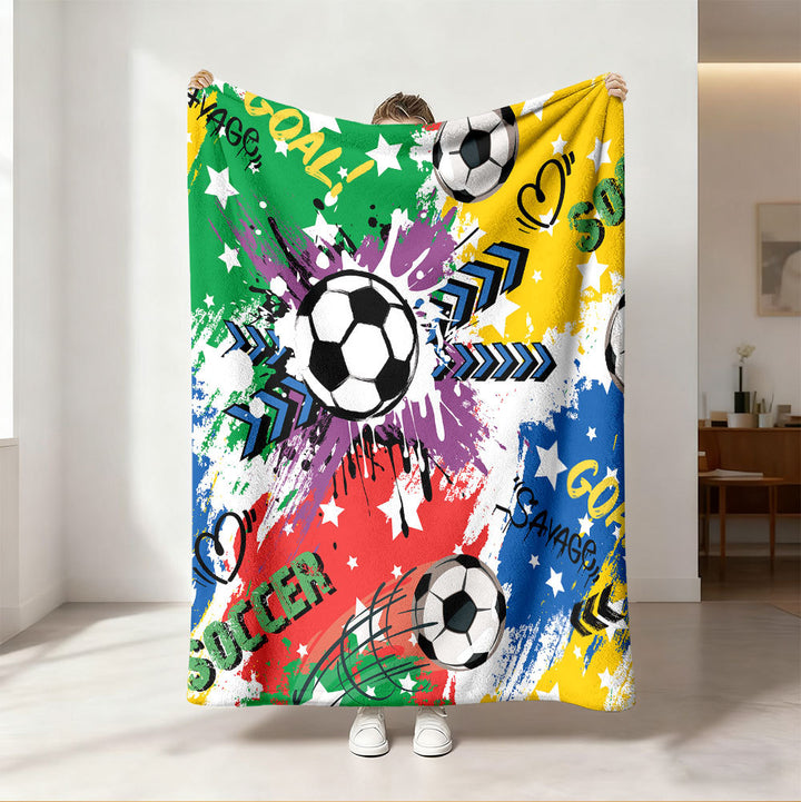 Fußball-Themen Fleece-Decke
