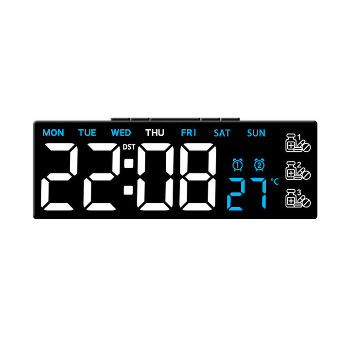 Digitaler Led-Tischwecker mit Temperatur- und Wochentagsanzeige Karnz