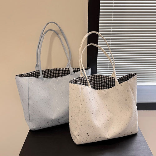 Stylische Stern-Muster Tote Bag Karnz