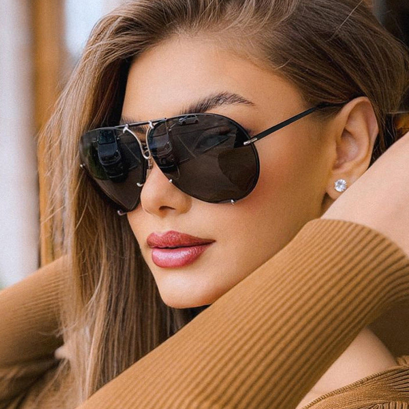 Damen Flug-Sonnenbrille mit stylischem Metallrahmen und UV-Schutz Karnz