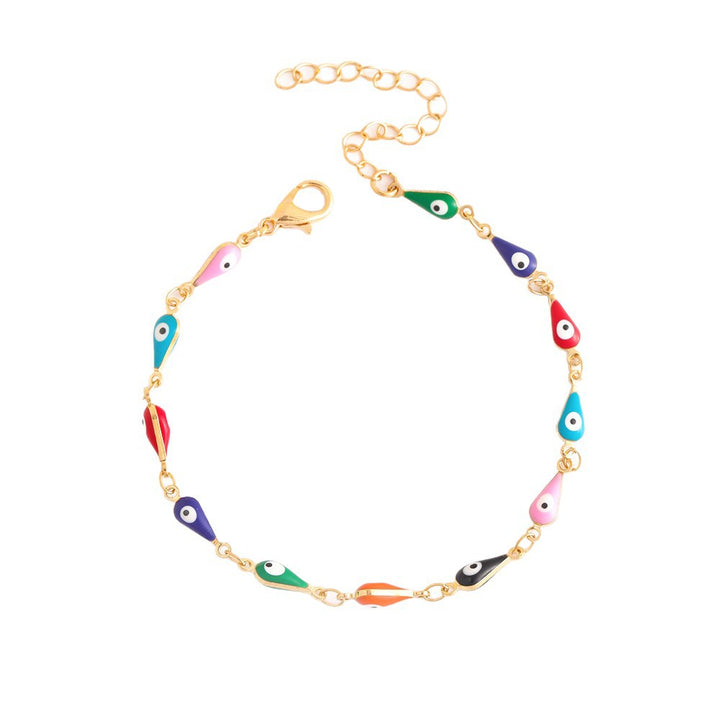 Farbenfrohe böse Augen Charm Fußkette Karnz 1788164324