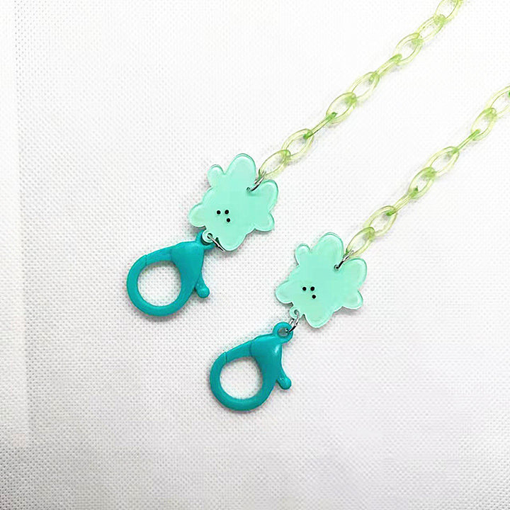 Verspielte Brillenhalterkette mit Blumenmotiv Karnz