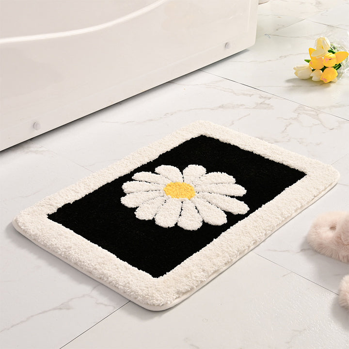 Blumenmotiv Memory Foam Badematte