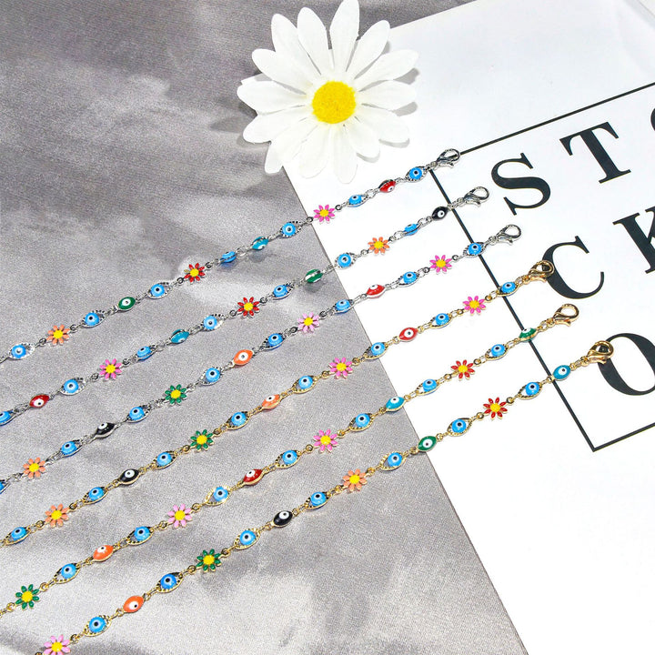 Farbenfrohes bösen Blick Charm Armband Karnz 1788164354