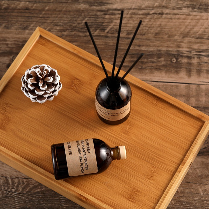 Reed Diffuser Glasflasche Raumduftset mit natürlichen Pflanzenextrakten