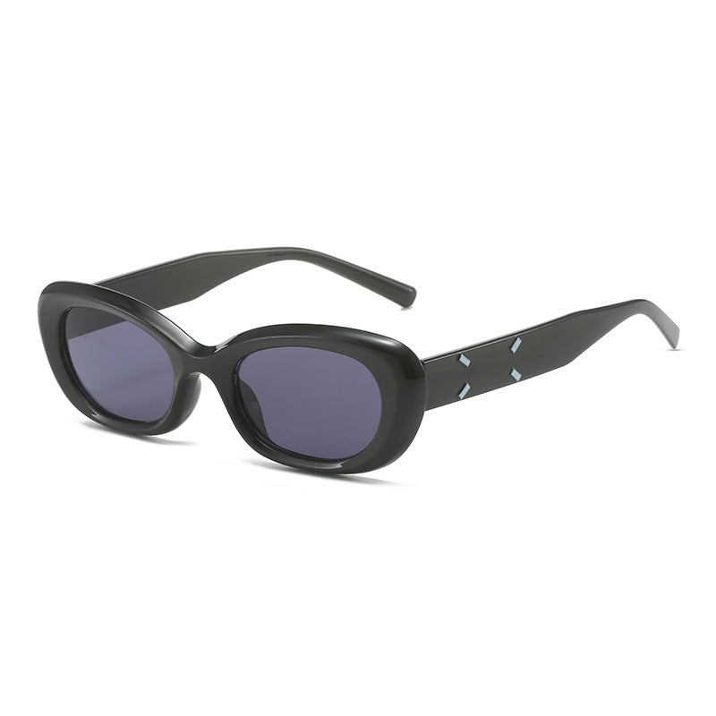 Modebewusste Übergroße Rechteckige Sonnenbrille Karnz