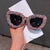 Damen Designer Sonnenbrille mit Strassdetails Karnz