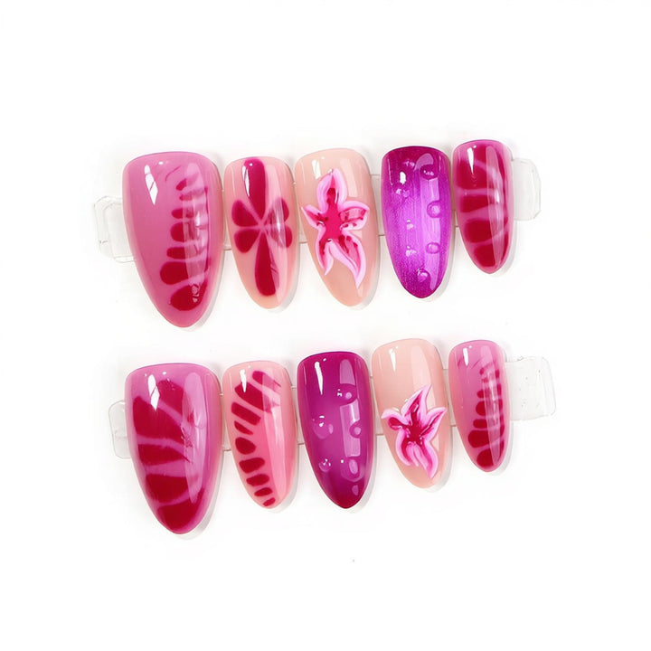 Künstlerisches Press-On Nail Art Set Karnz