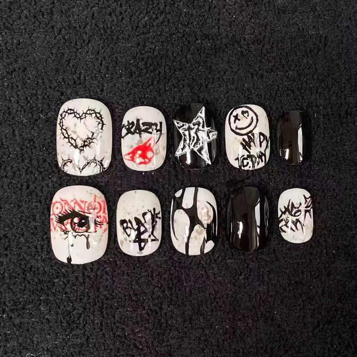 Künstlerisches Abstraktes Fingernagelkunst Set Karnz