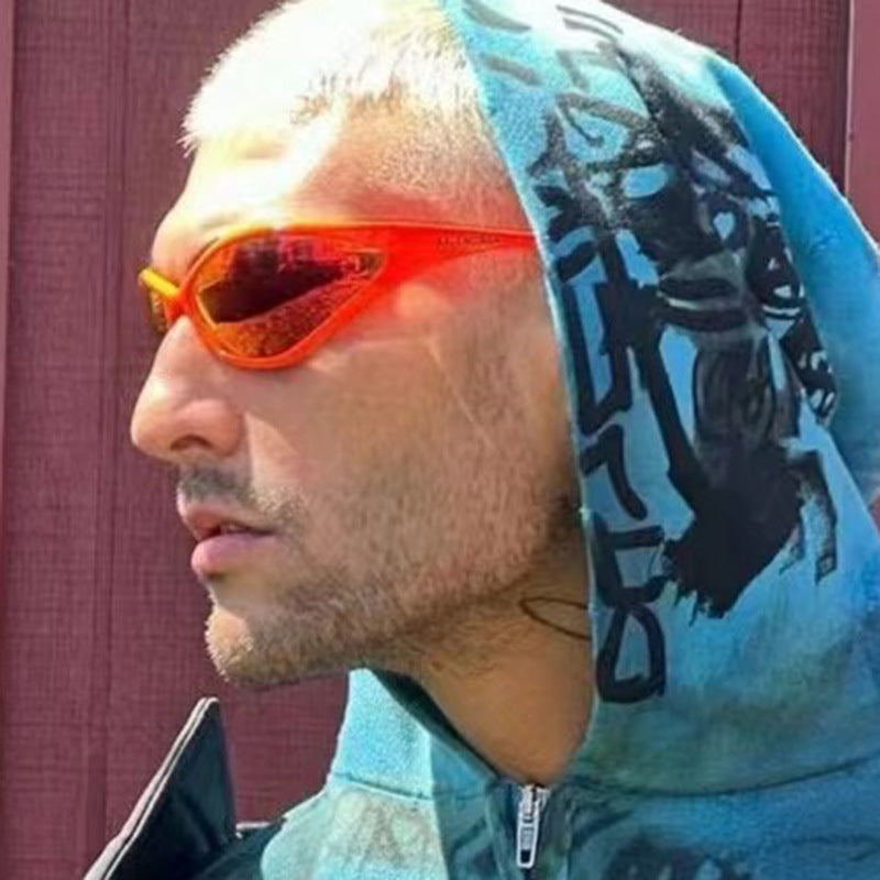 Damen sportliche Sonnenbrille mit aerodynamischer Form und UV-Schutz Karnz
