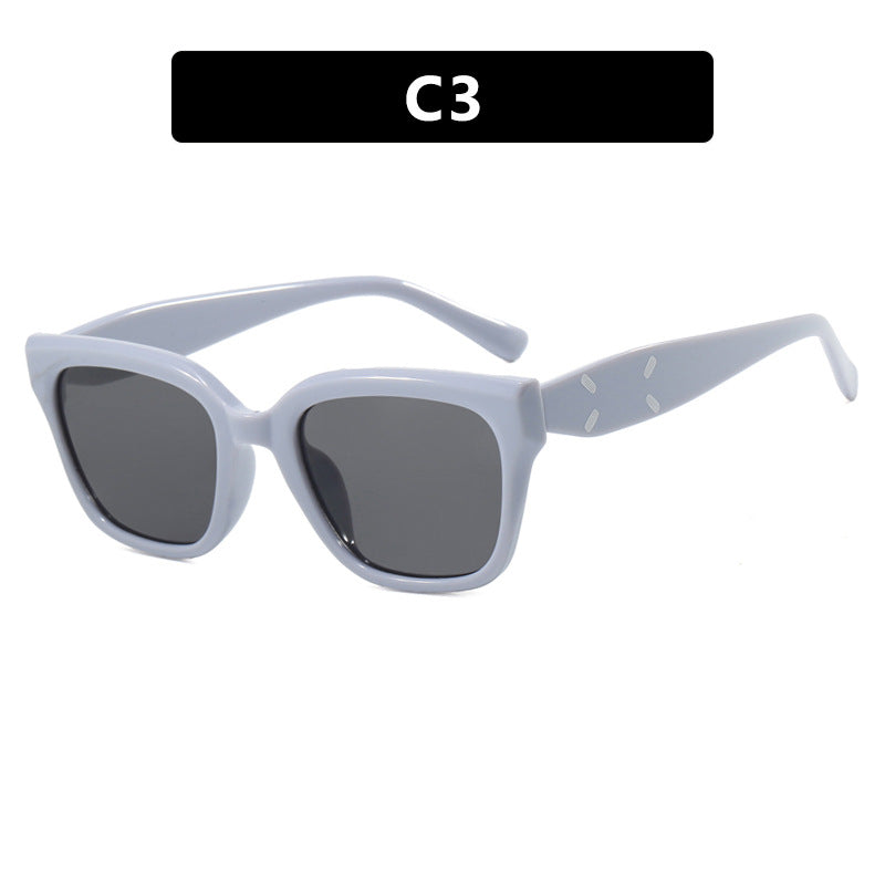 Damen modische quadratische Sonnenbrille mit UV-Schutz und elegantem Kunststoffrahmen Karnz