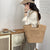 Damen Geflochtene Shopper Tasche Karnz