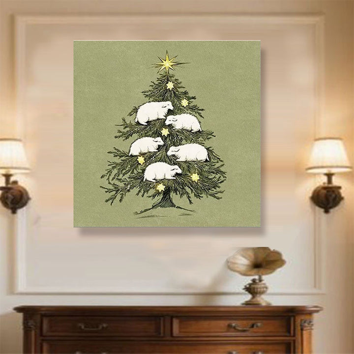 Vintage Weihnachten Wandkunst