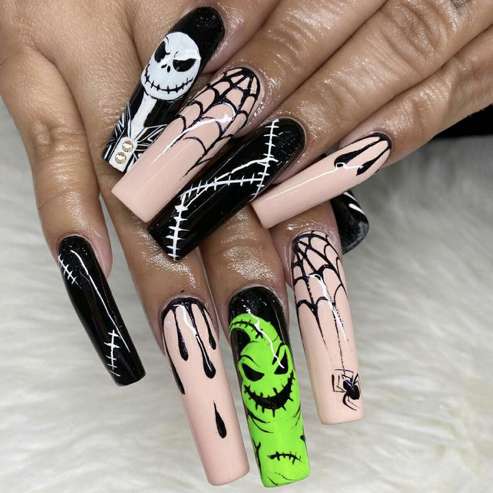 Themen-Halloween-Press-On-Nagelkunst-Set Karnz