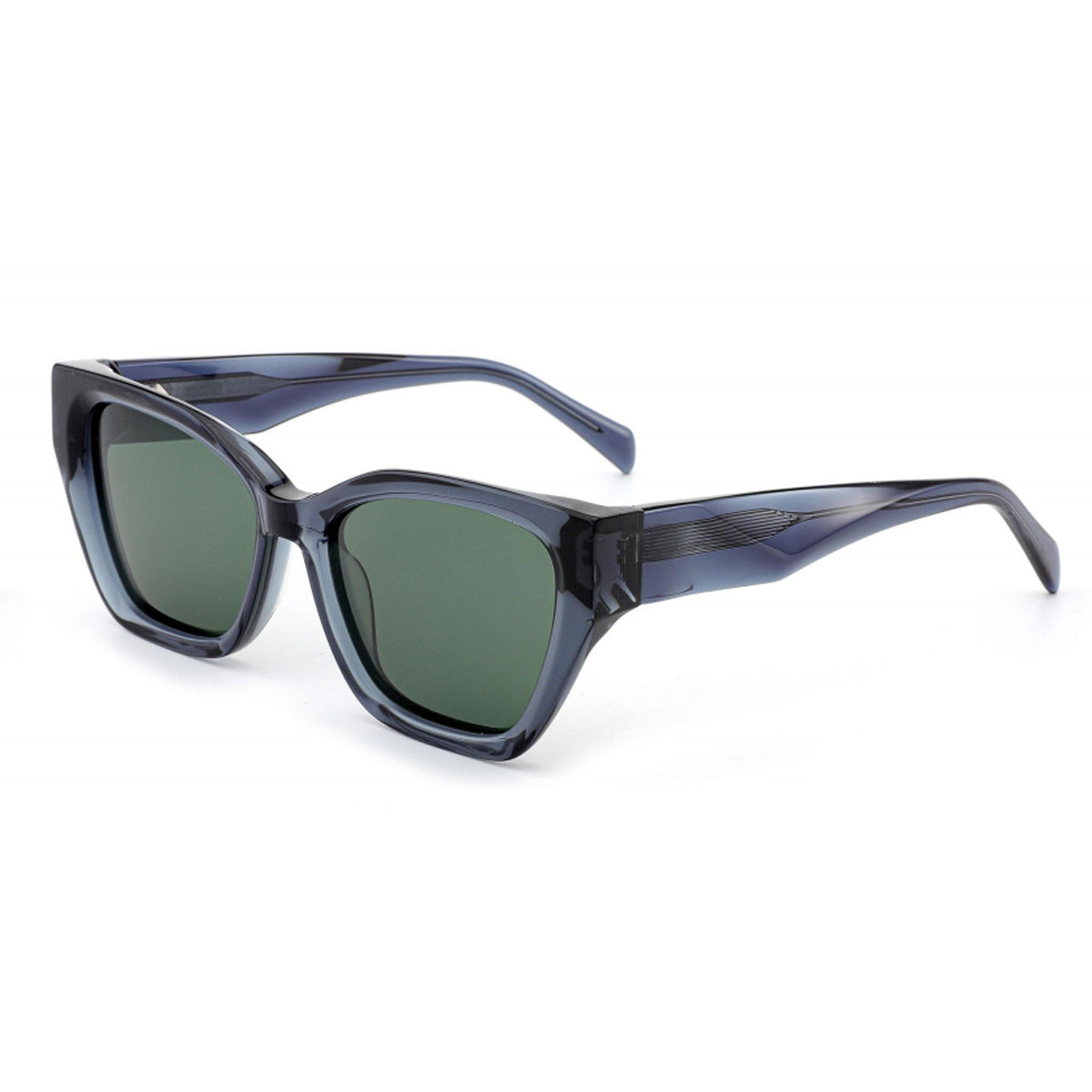 Damen stylische Sonnenbrille mit markantem Kunststoffrahmen Karnz