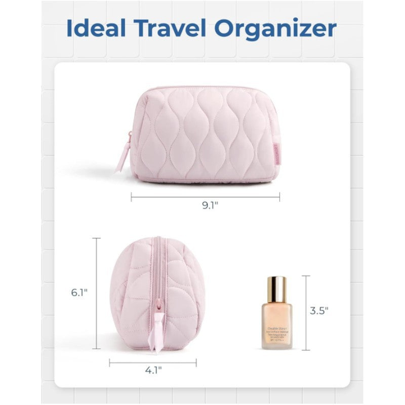 Kosmetik-Organizer Tasche mit Quermuster Karnz