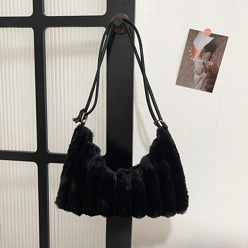 Plüsch Texturierte Handtasche