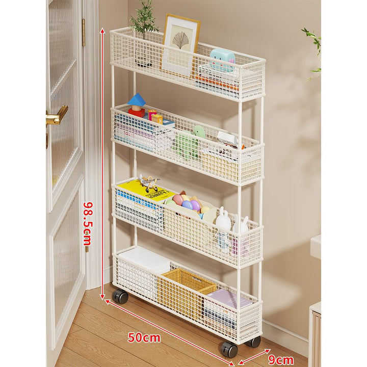 Slim Vertikaler Netzkorb Organizer Regalsystem für enge Räume