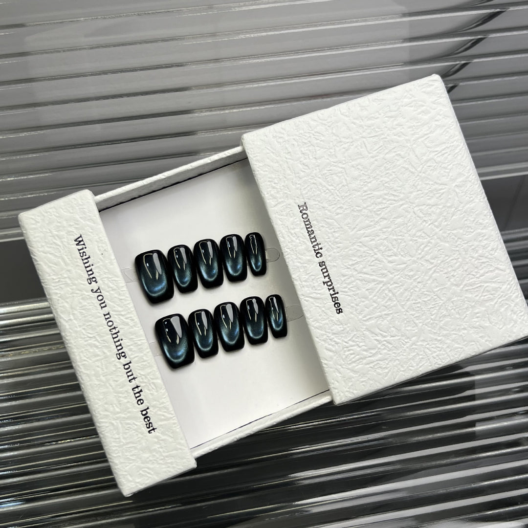 Premium Künstlerische Ombre Press-On Nagel Set