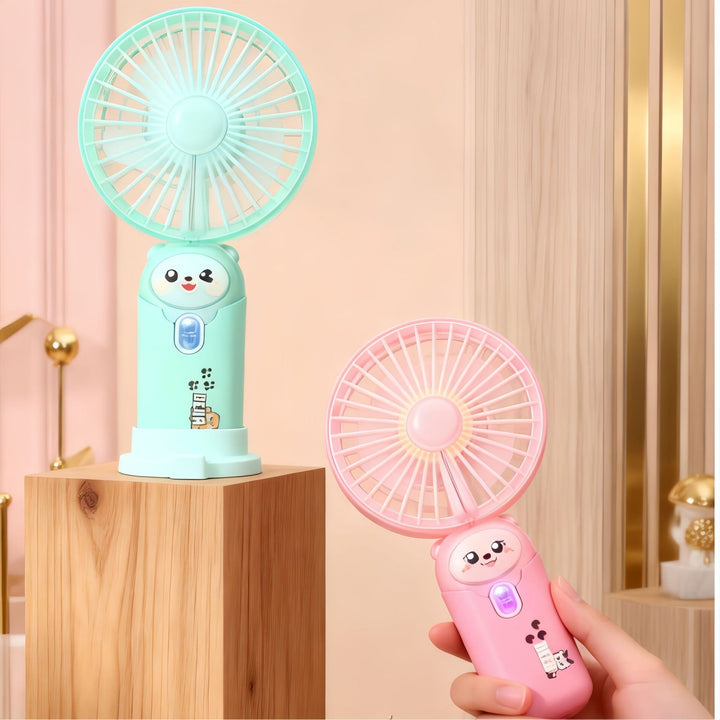 Damen Tragbarer Handventilator mit niedlichem Tierdesign und USB-Ladefunktion Karnz