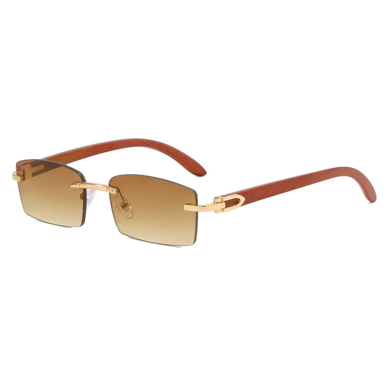 Damen hochwertige Sonnenbrille mit elegantem Holzrahmen Karnz