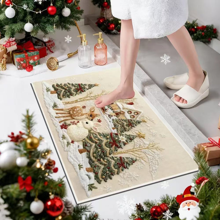 Dekorativer Weihnachts Fußmatte
