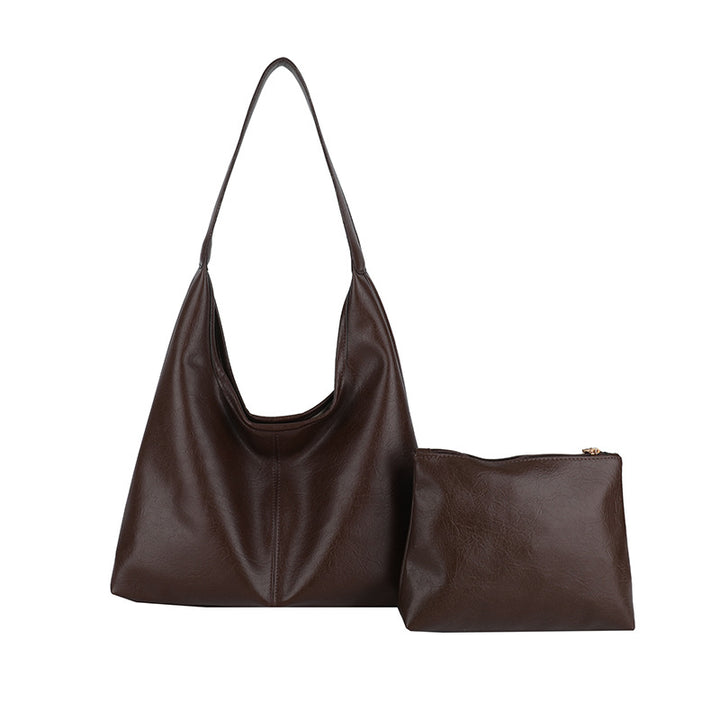 Zeitgenössische Leder Schultertasche Karnz
