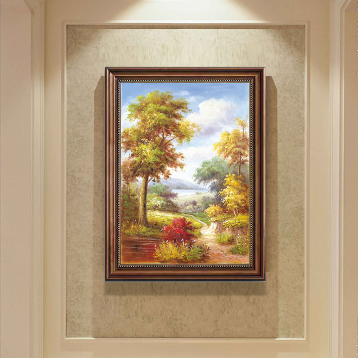 Eingrahmte Impressionistische Landschaft Kunst