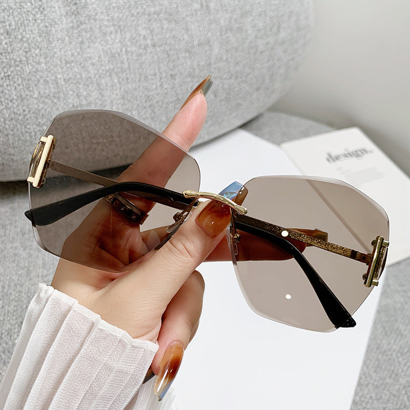 Damen futuristische Quadrat-Sonnenbrille Karnz