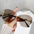Damen futuristische Quadrat-Sonnenbrille Karnz