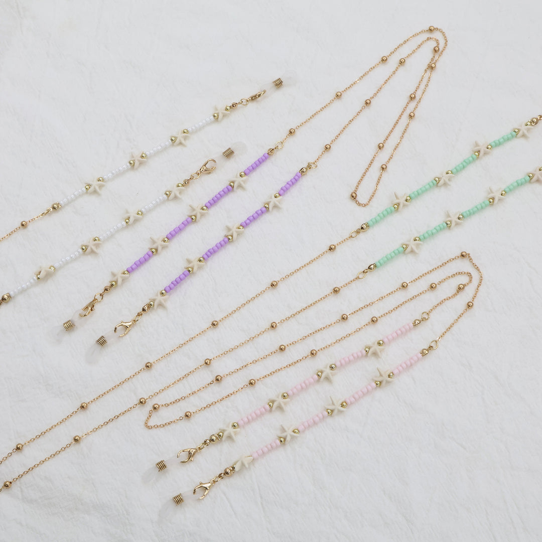 Strand-inspirierte Perlen-Brillenband Karnz