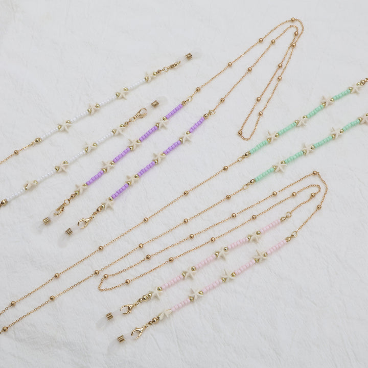 Strand-inspirierte Perlen-Brillenband Karnz