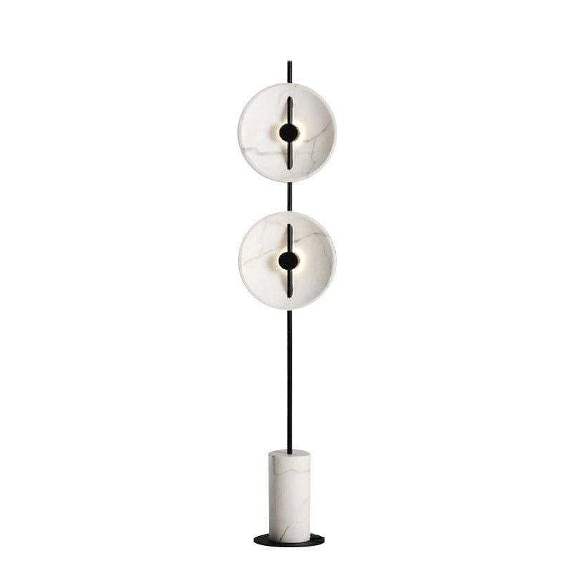 Moderne Doppel-Sphären-Stehlampe