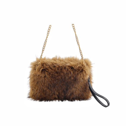 Faux Fur Abendtasche